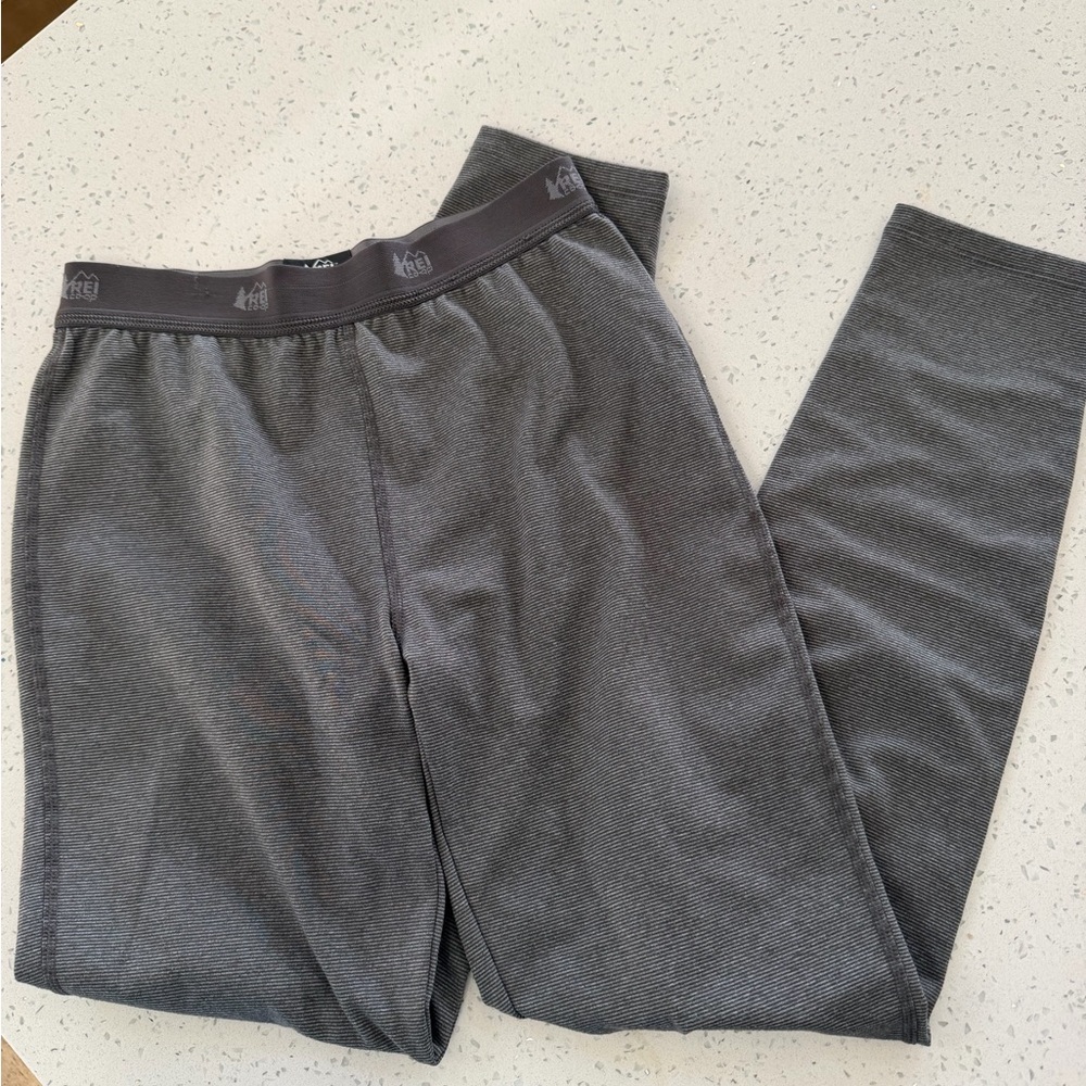 REI Co-op Kids' Gray Striped Long John’s